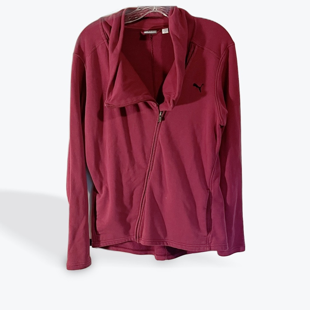 Women’s XL front zip long sleeved jacket. Puma brand